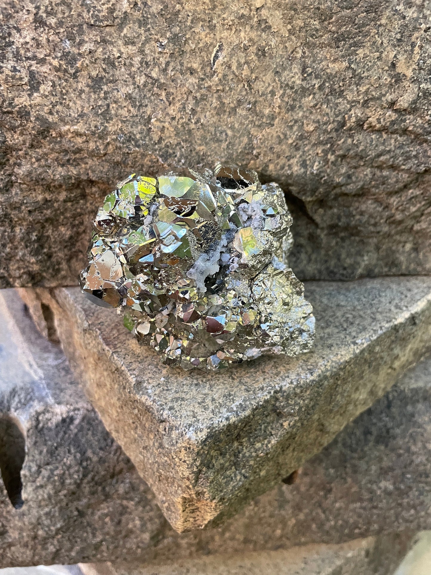 Beautiful Large Natural Raw Pyrite Crystal Specimen 758g, 1lb 10.8oz from Huanzala, Peru Crystals
