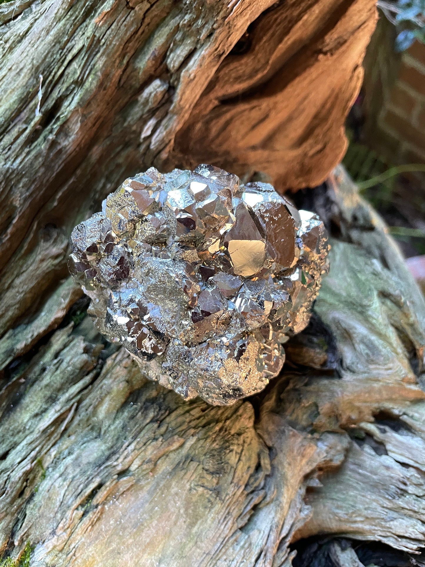 Beautiful Large Natural Raw Pyrite Crystal Specimen 758g, 1lb 10.8oz from Huanzala, Peru Crystals