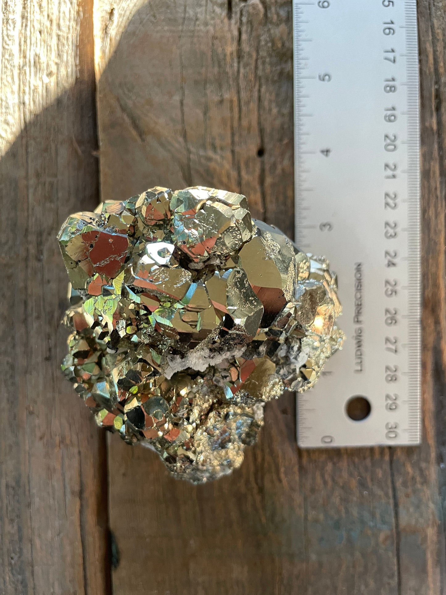 Beautiful Large Natural Raw Pyrite Crystal Specimen 758g, 1lb 10.8oz from Huanzala, Peru Crystals