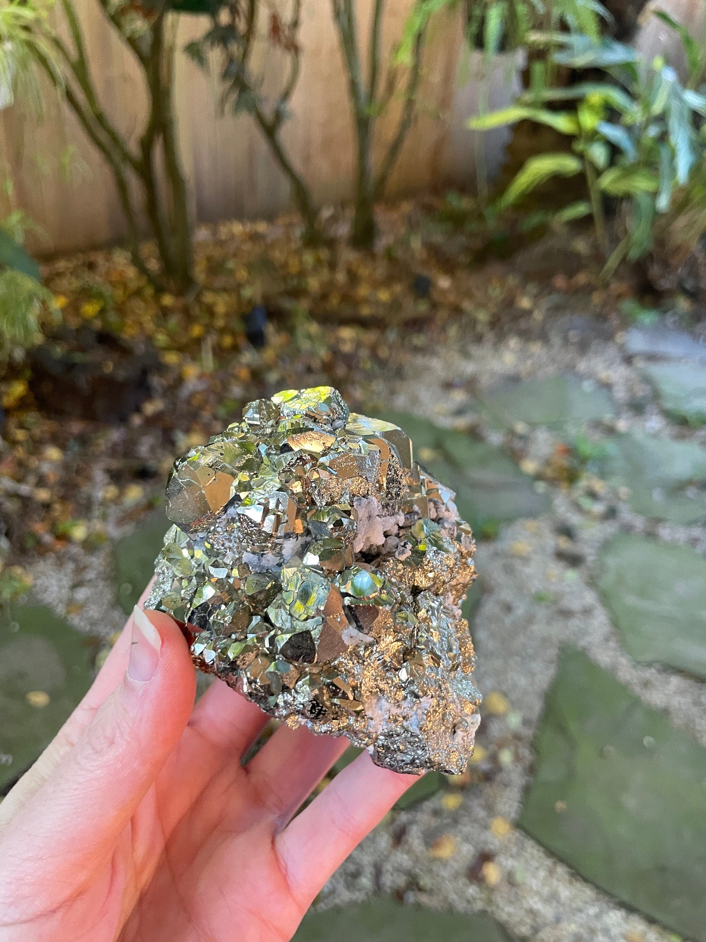 Beautiful Large Natural Raw Pyrite Crystal Specimen 758g, 1lb 10.8oz from Huanzala, Peru Crystals