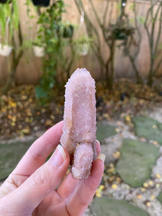 Amethyst Spirit Quartz Point With Iron Specimen 67.5g From Mpumalanga South Africa