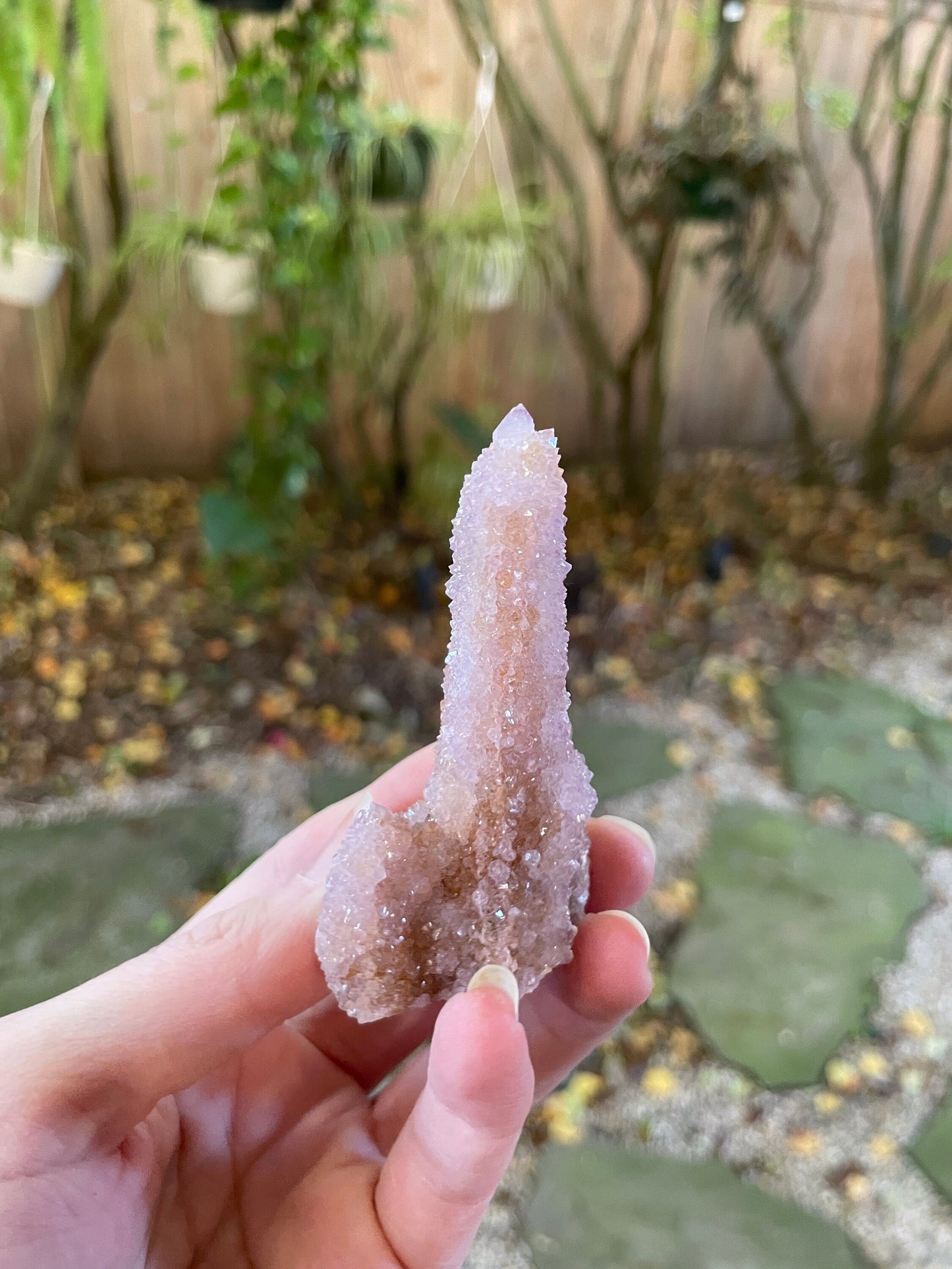 Amethyst Spirit Quartz Point With Iron Specimen 67.5g From Mpumalanga South Africa