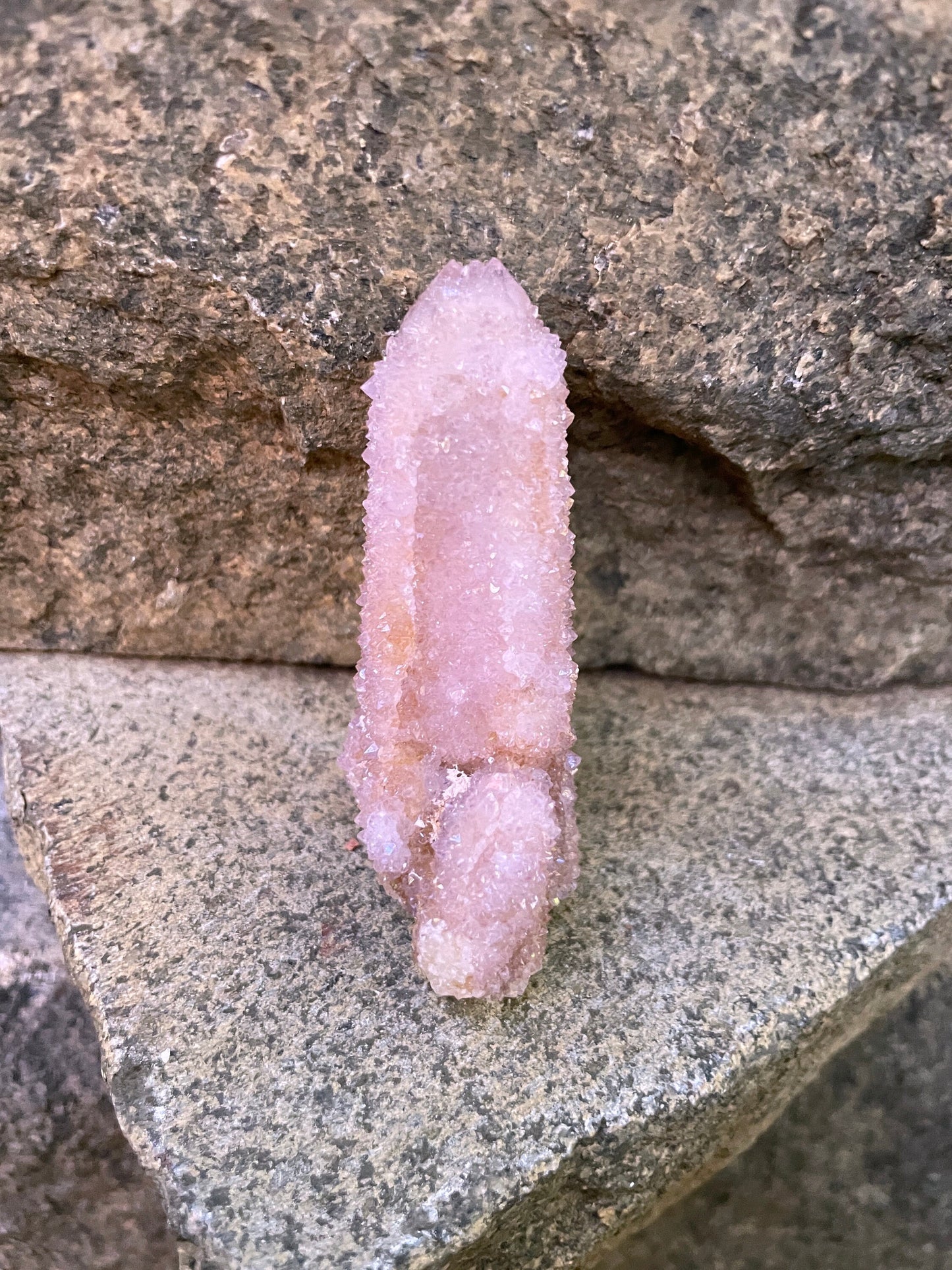 Amethyst Spirit Quartz Point With Iron Specimen 67.5g From Mpumalanga South Africa