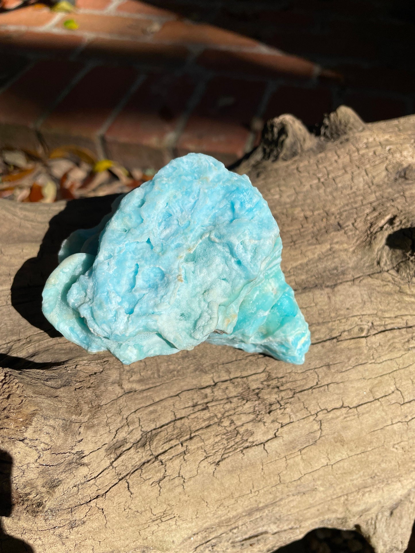Raw Blue Aragonite Specimen From Afghanistan 382g Self Standing Crystal Mineral