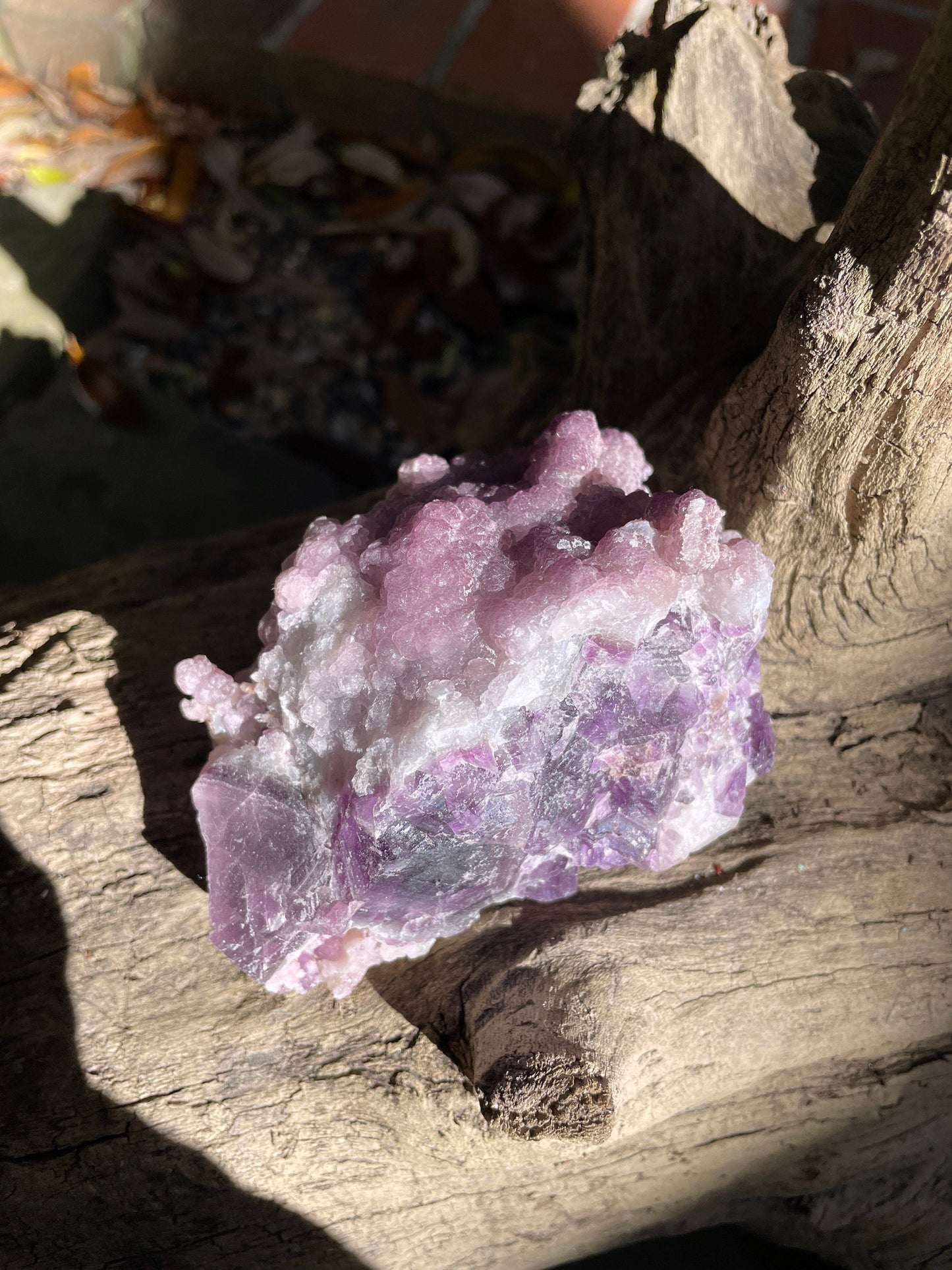 Purple Fluorite With Quartz Epimorphs Second Chance Vein, Tombstone AZ Mineral Crystal