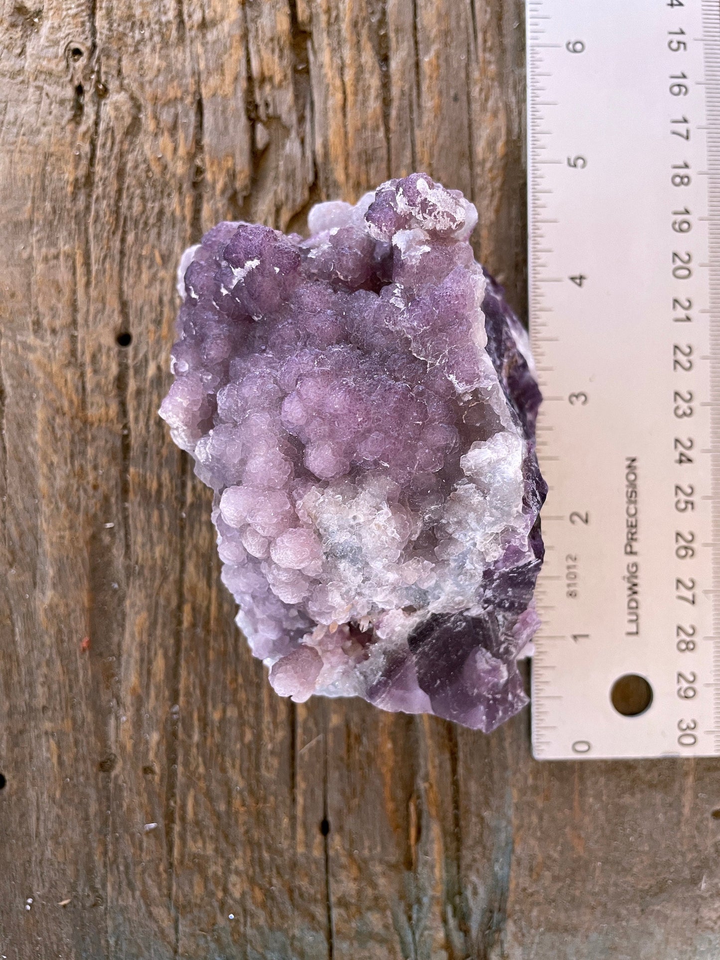 Purple Fluorite With Quartz Epimorphs Second Chance Vein, Tombstone AZ Mineral Crystal