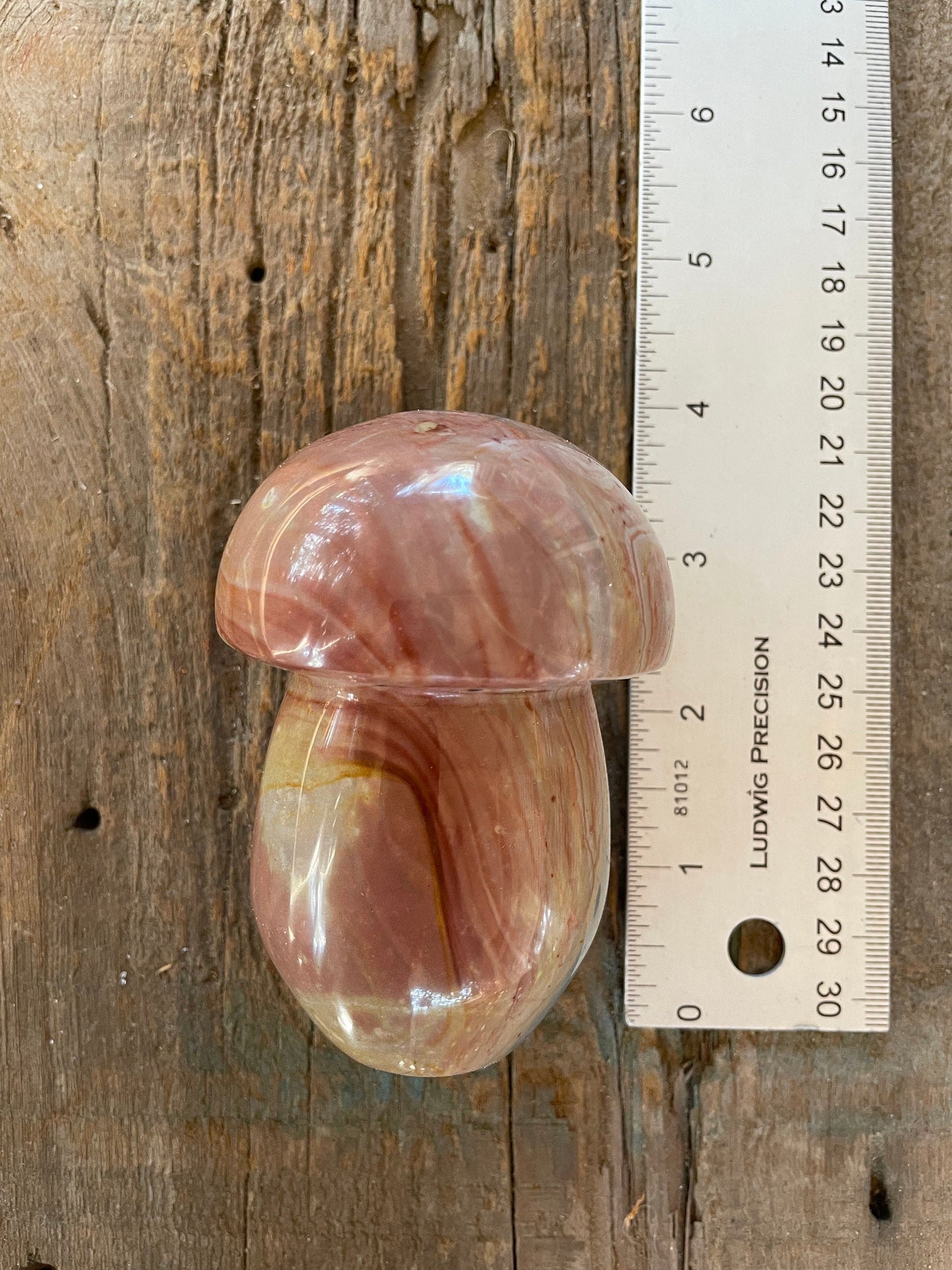 Polychrome Jasper Mushroom 395gg Specimen From Madagascar Mineral Crystal