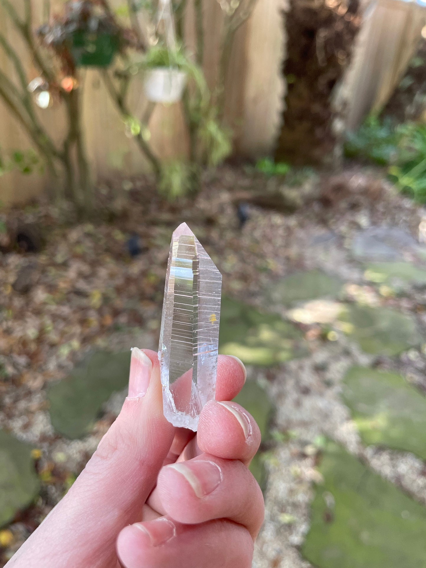 Stunning Columbian Lemurian Optical Quartz Point 20.2g Specimen Mineral Crystal