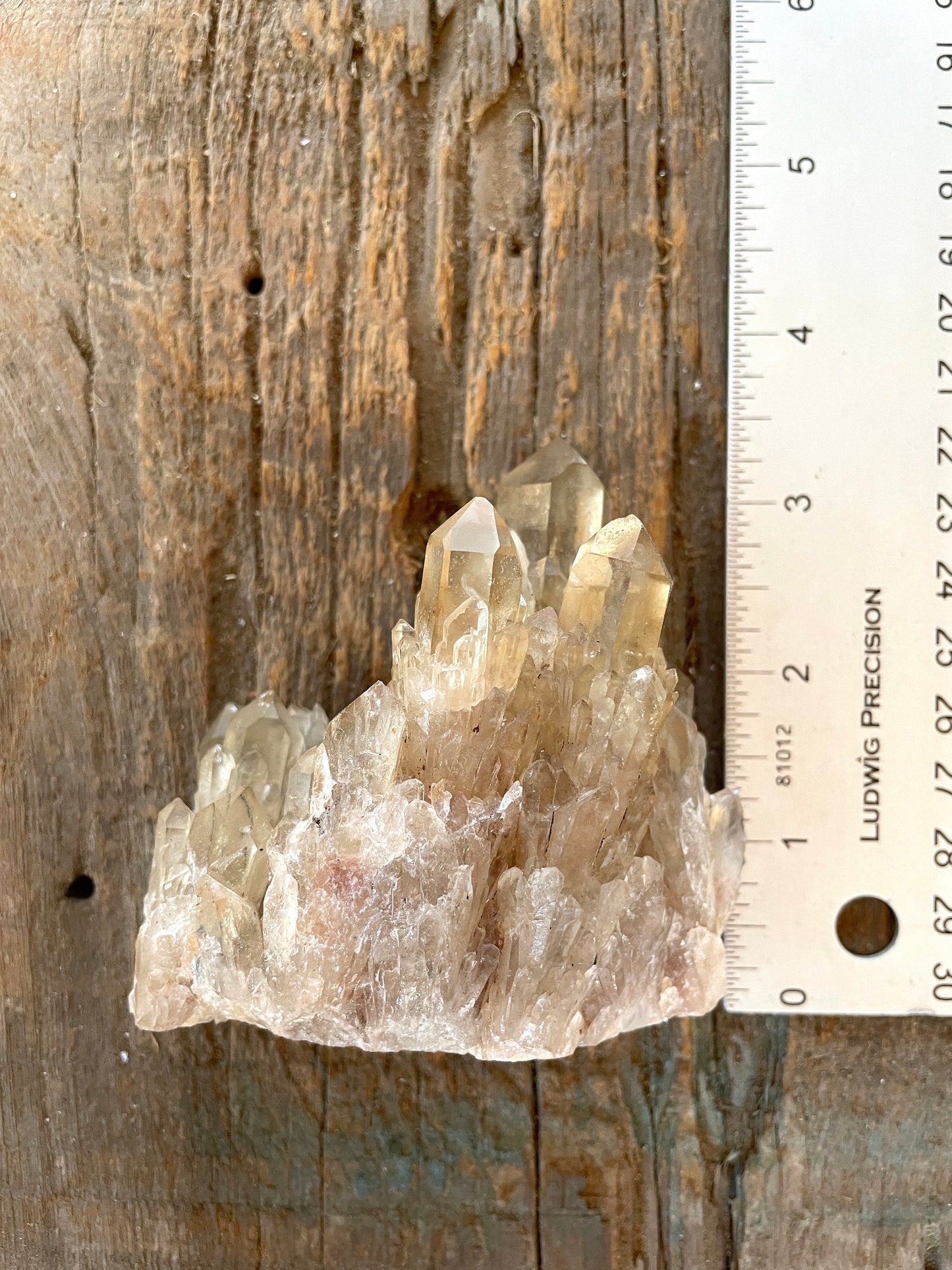 Natural Smokey Citrine Elestial Cathedral Quartz From Congo 265.3g Specimen Mineral Crystal