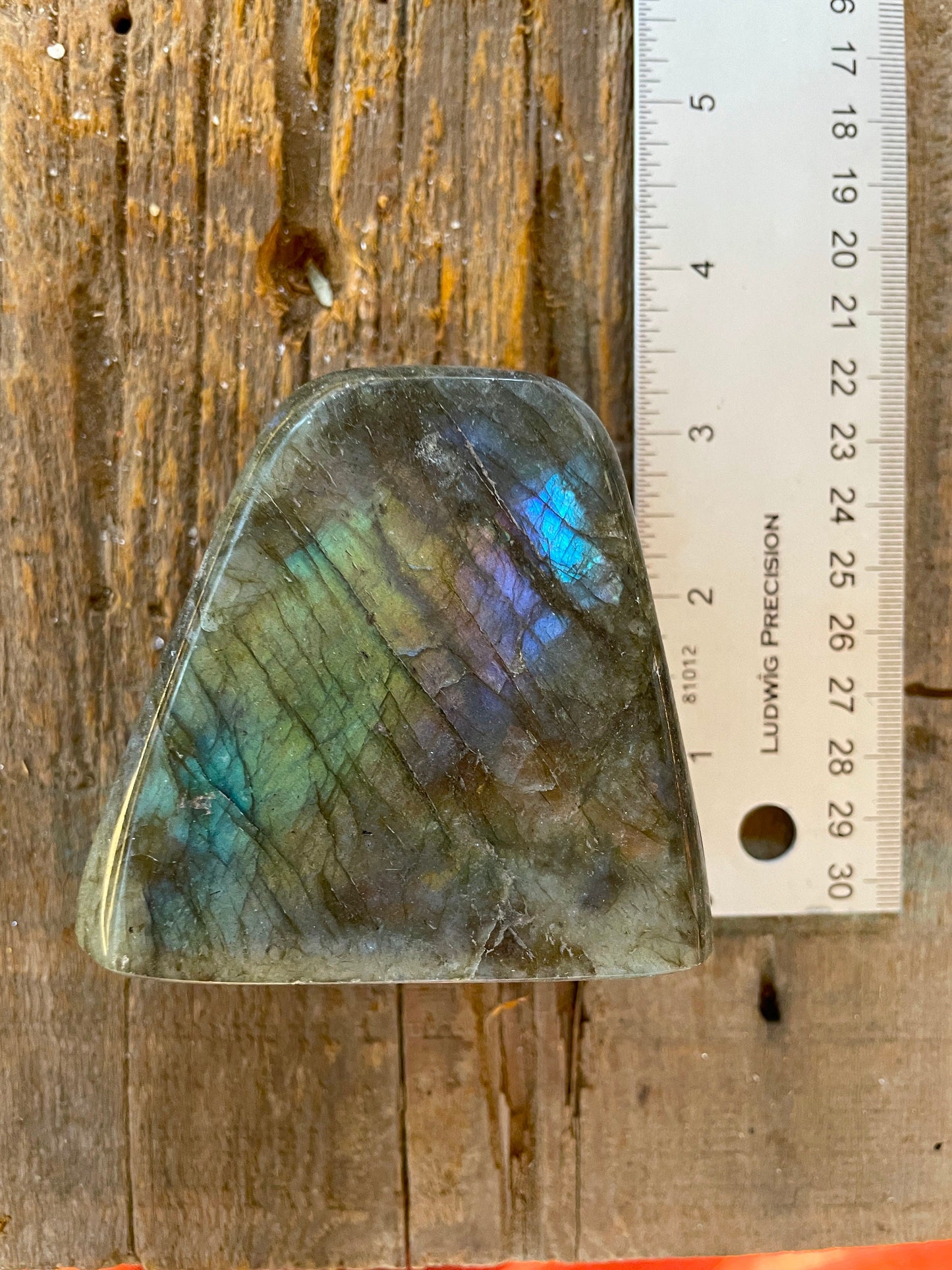 Polished Rainbow Labradorite Free Form 454g From Madagascar Mineral Crystal