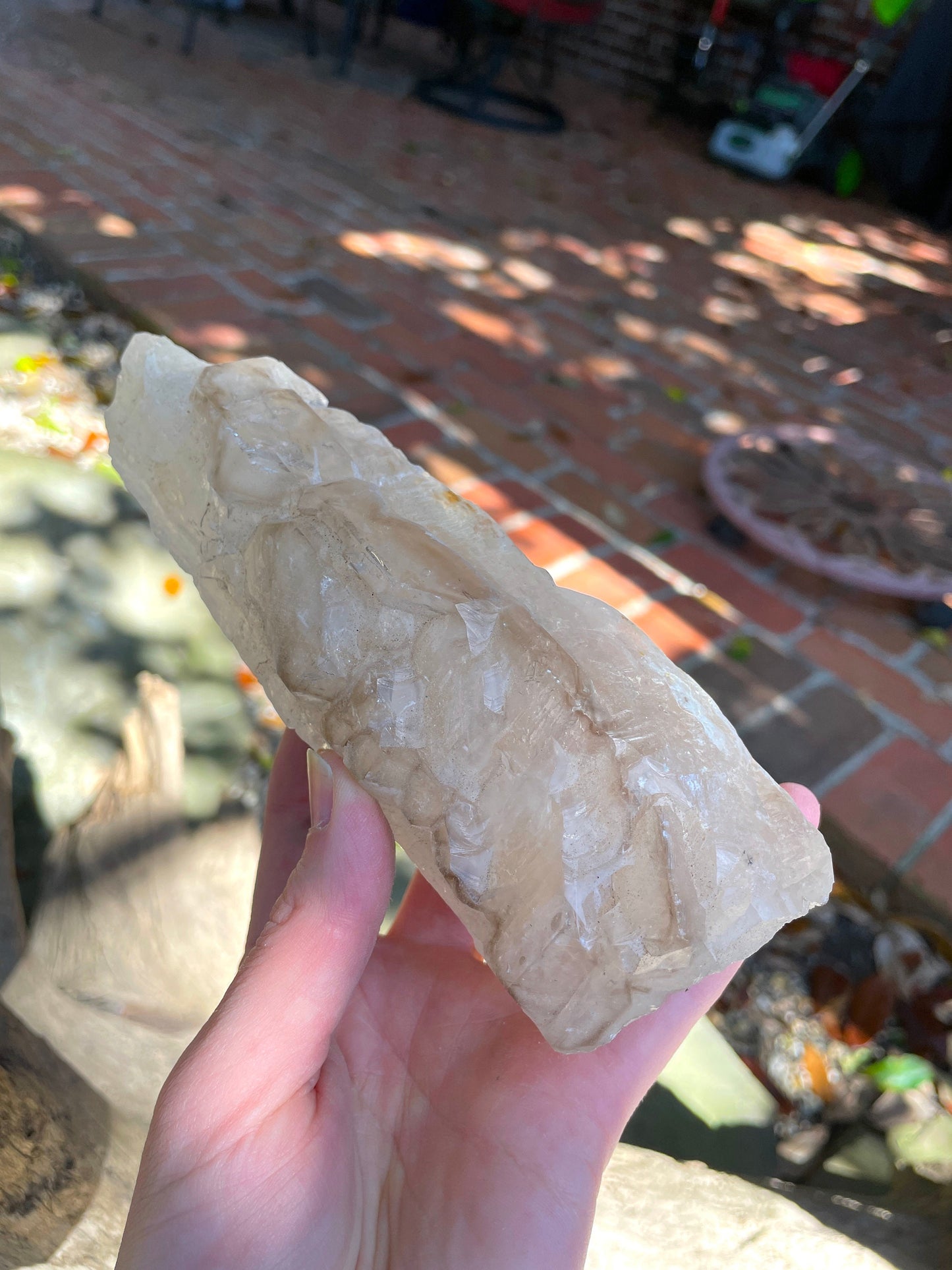 Pale Smokey Elesital Quartz Specimen from Minas Gerais Brazil, 464g