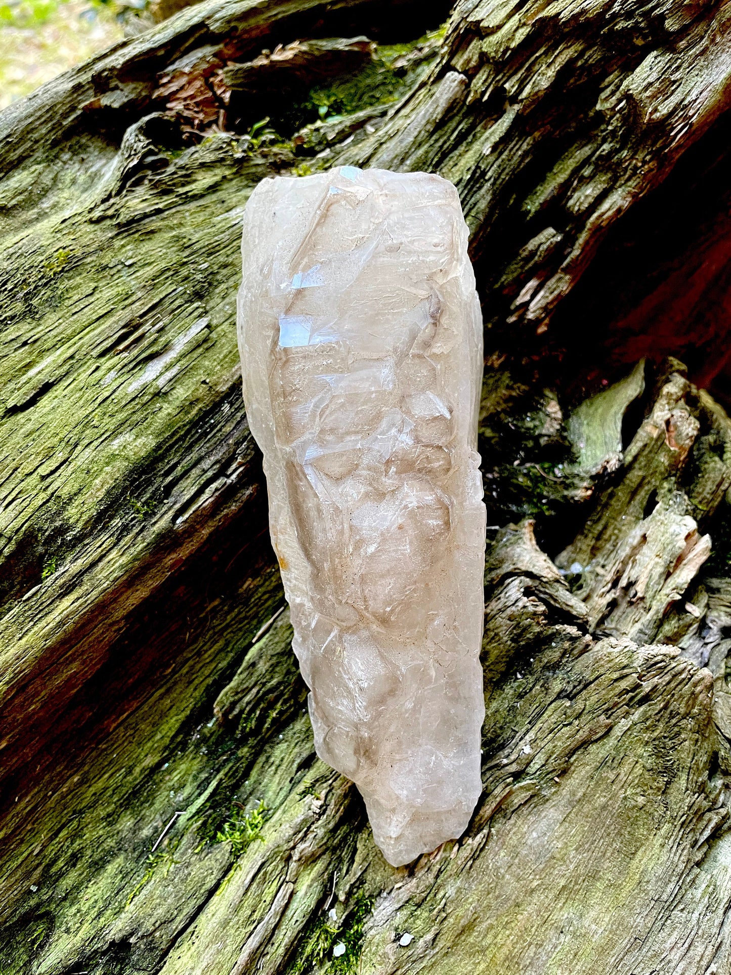 Pale Smokey Elesital Quartz Specimen from Minas Gerais Brazil, 464g