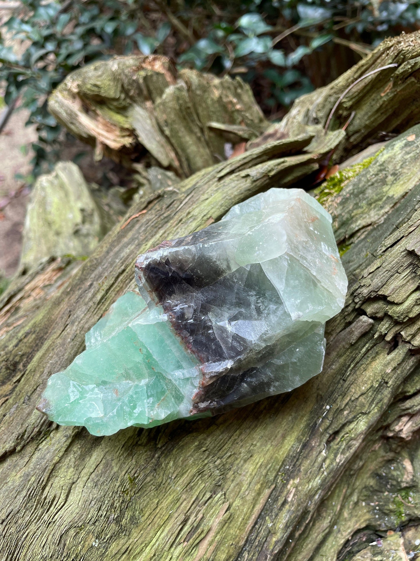 Beautiful Blue/Green Calcite Specimen from Mexico, 568g Mineral Crystal