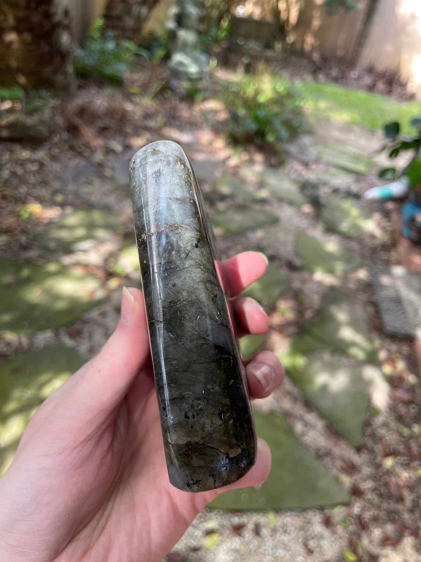 Polished Labradorite Freestanding Free form 466g 1lb 0.5ozSpecimen Great Flash Mineral Crystal