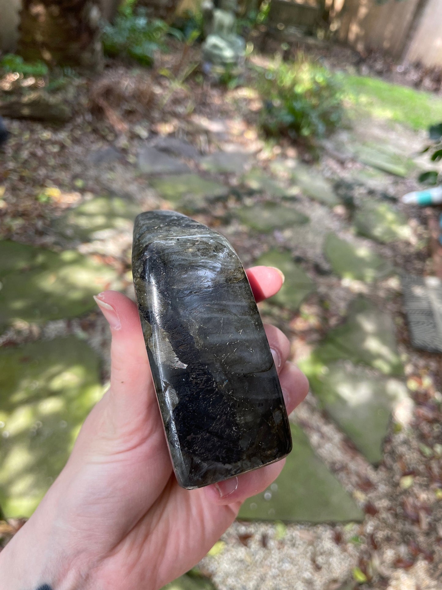 Polished Labradorite Freestanding Free form 466g 1lb 0.5ozSpecimen Great Flash Mineral Crystal