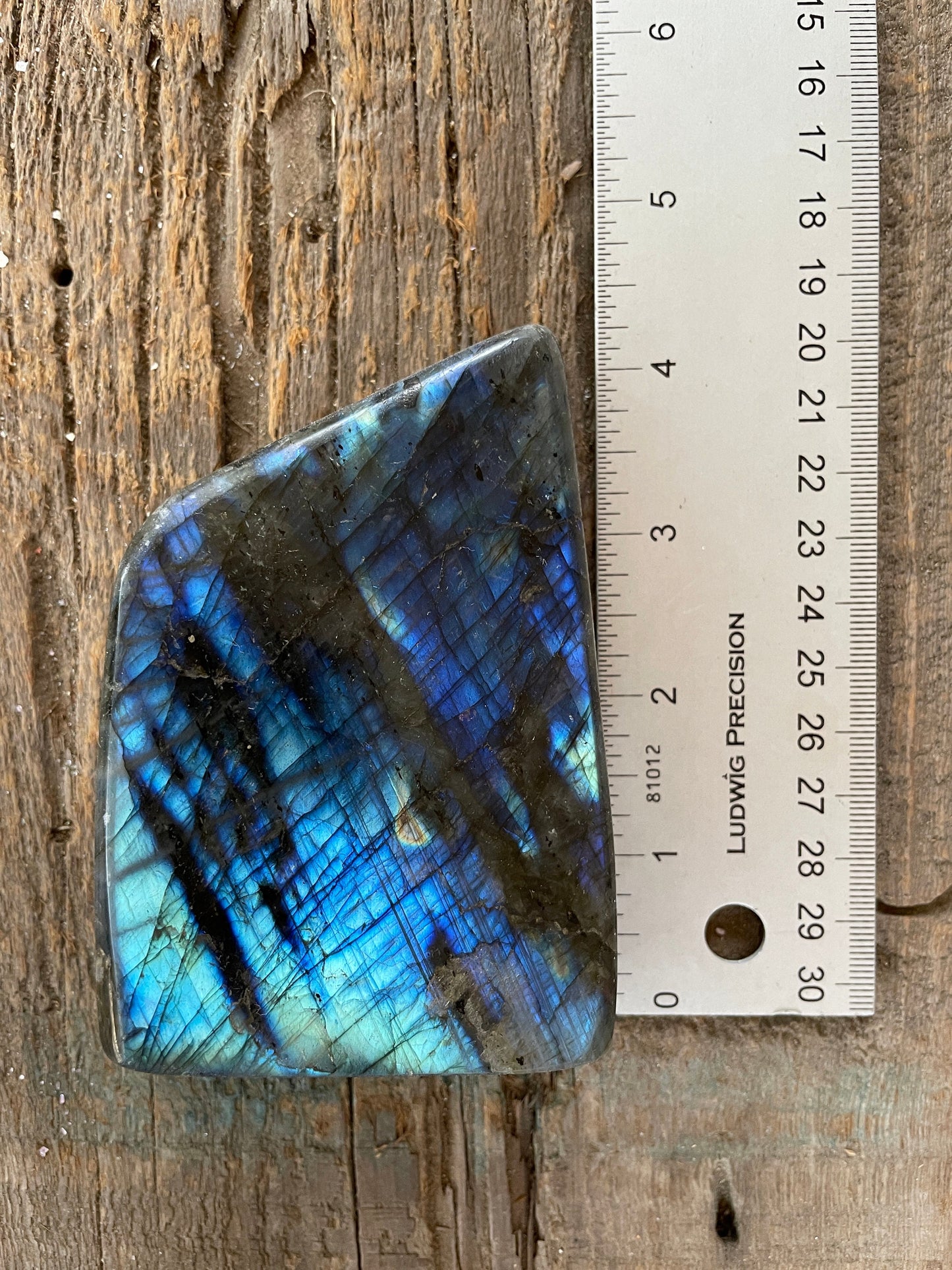 Polished Labradorite Freestanding Free form 466g 1lb 0.5ozSpecimen Great Flash Mineral Crystal