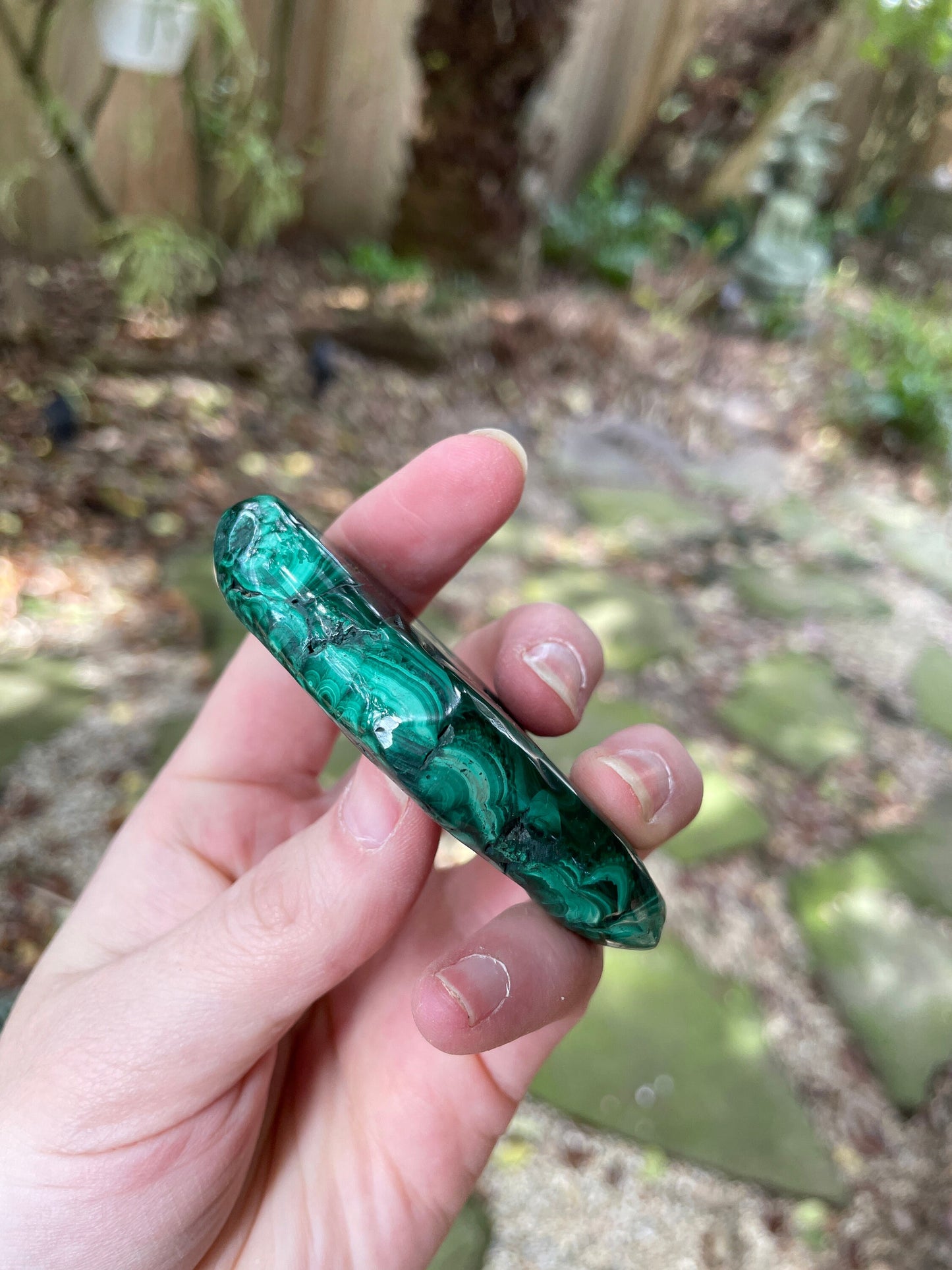 Lovely Polished Malachite Specimen from The Congo 82.3g Mineral Crystal