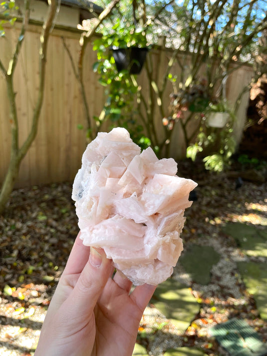 Mangano Calcite Specimen from Racracancha Mine, Cerro De Pasco, Peru 604g Mineral Crystal