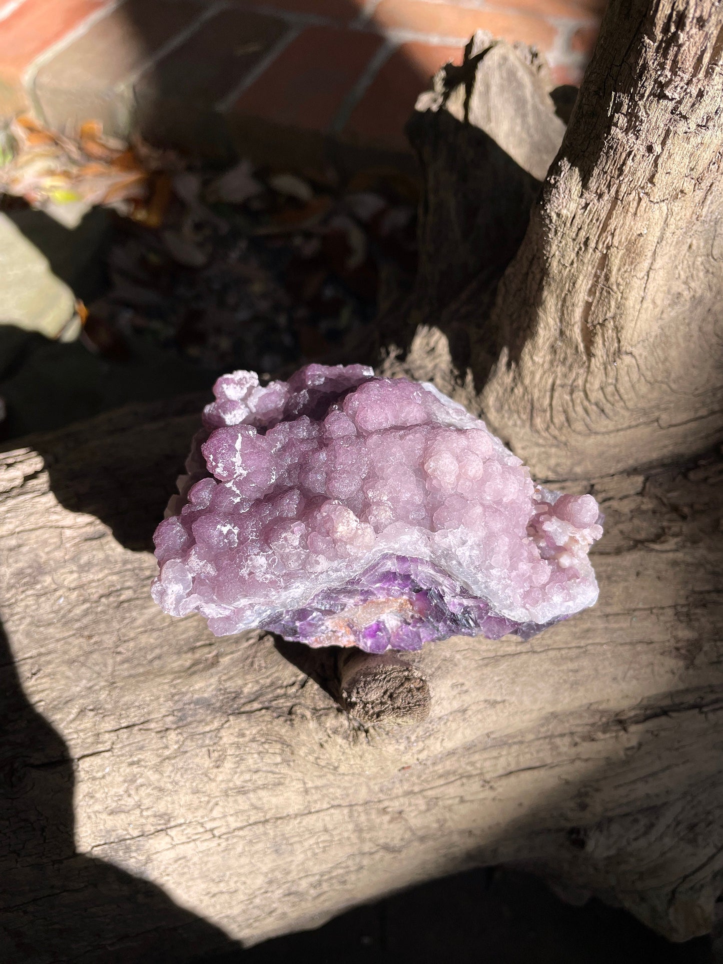 Purple Fluorite With Quartz Epimorphs Second Chance Vein, Tombstone AZ Mineral Crystal