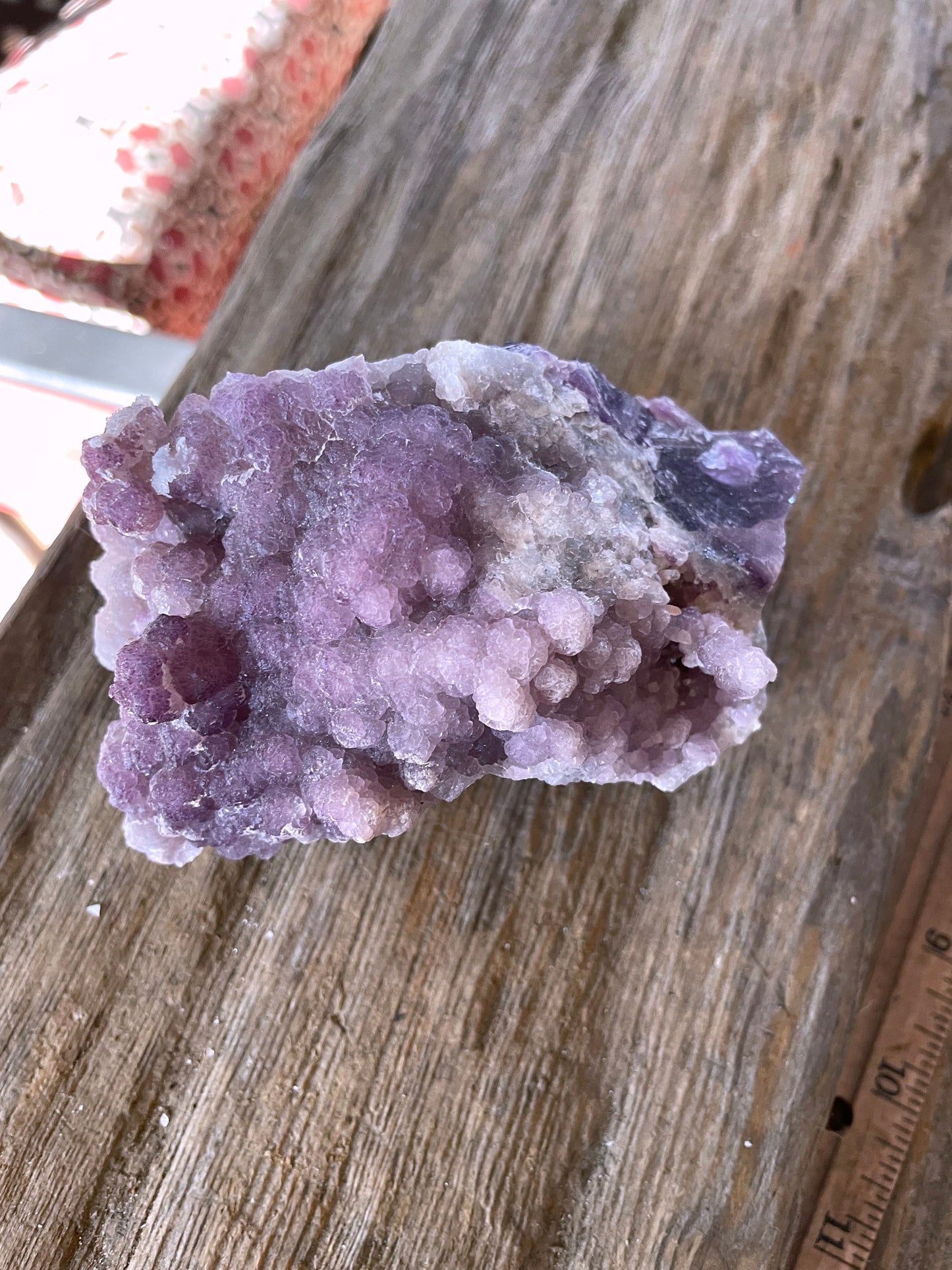 Purple Fluorite With Quartz Epimorphs Second Chance Vein, Tombstone AZ Mineral Crystal