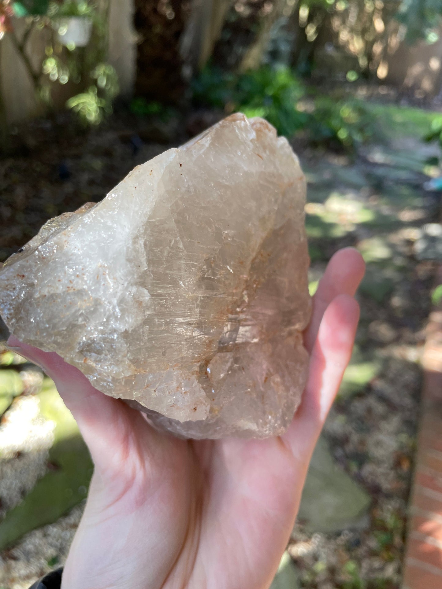 Smokey Elesital Quartz Specimen With hematite from Minas Gerais Brazil, 644g 1lb 6.8oz