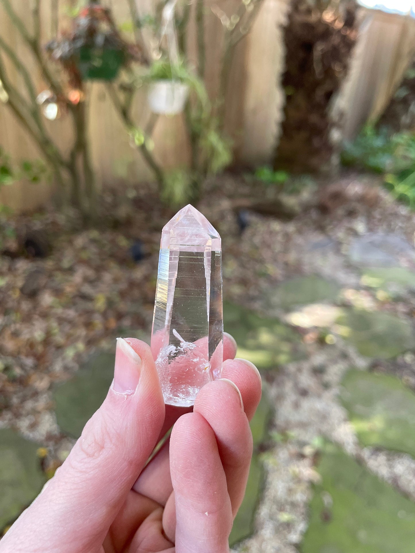 Stunning Columbian Lemurian Optical Quartz Point 20.2g Specimen Mineral Crystal