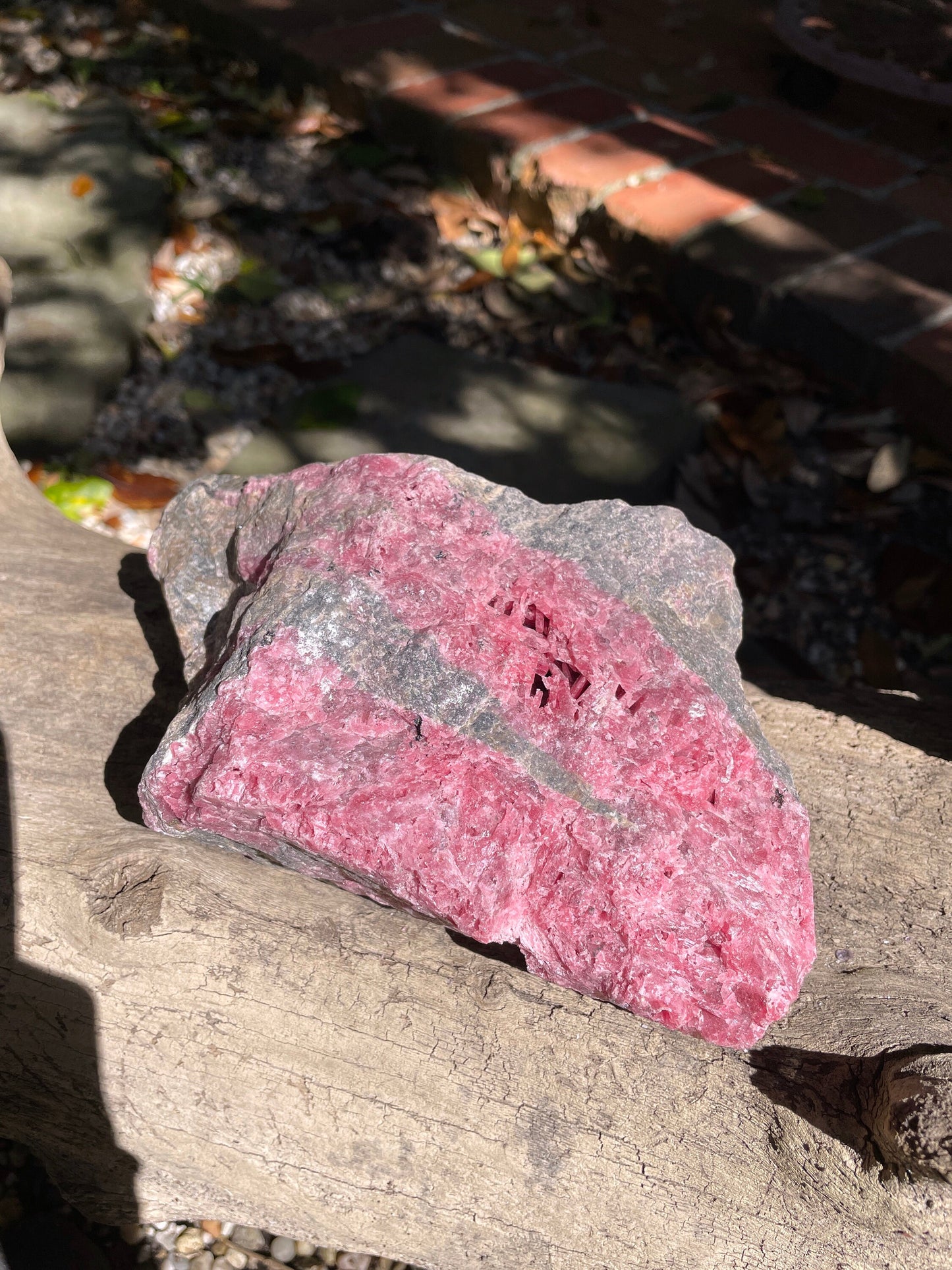 Large Beautiful Natural Rhodonite Specimen 1610g 3lbs 9oz From Minas Gerais Brazil
