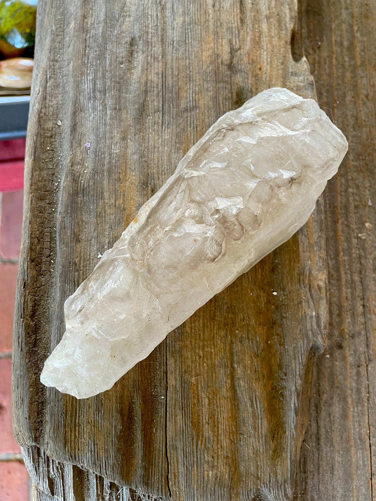 Pale Smokey Elesital Quartz Specimen from Minas Gerais Brazil, 464g