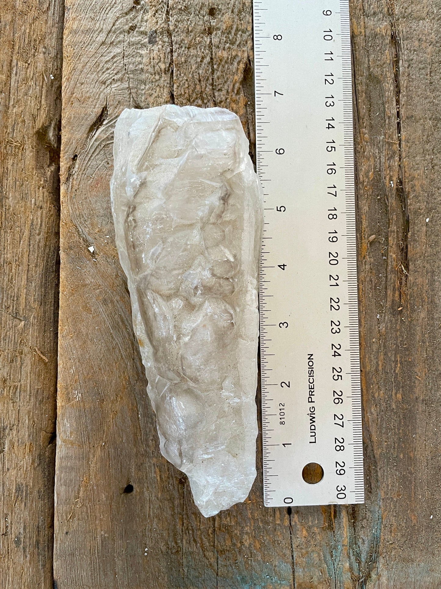 Pale Smokey Elesital Quartz Specimen from Minas Gerais Brazil, 464g
