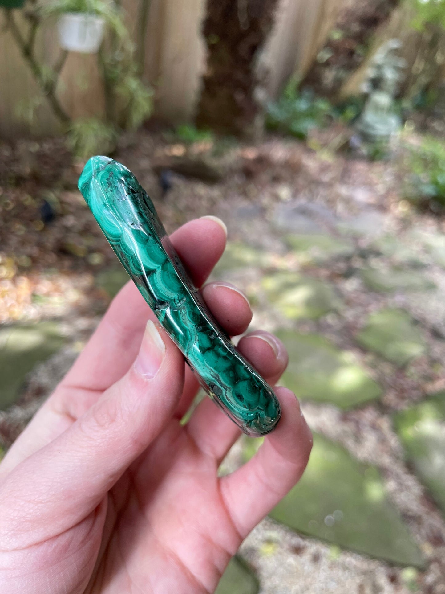 Lovely Polished Malachite Specimen from The Congo 82.3g Mineral Crystal