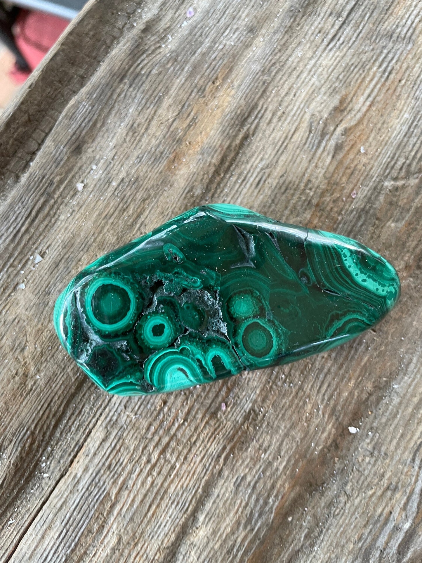 Lovely Polished Malachite Specimen from The Congo 82.3g Mineral Crystal