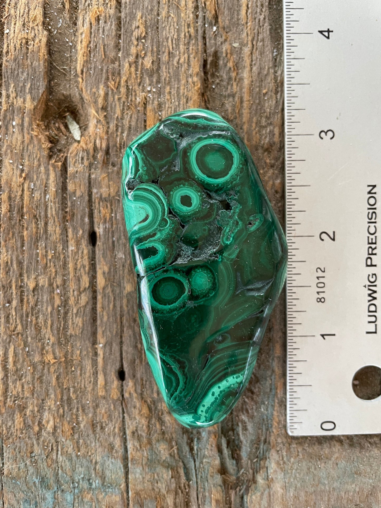 Lovely Polished Malachite Specimen from The Congo 82.3g Mineral Crystal