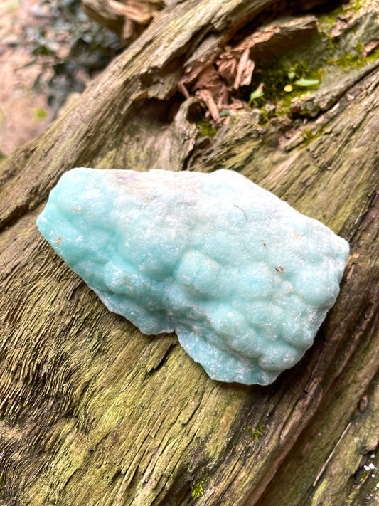 Raw Blue Aragonite Specimen From Afghanistan 177.3g Crystal Mineral