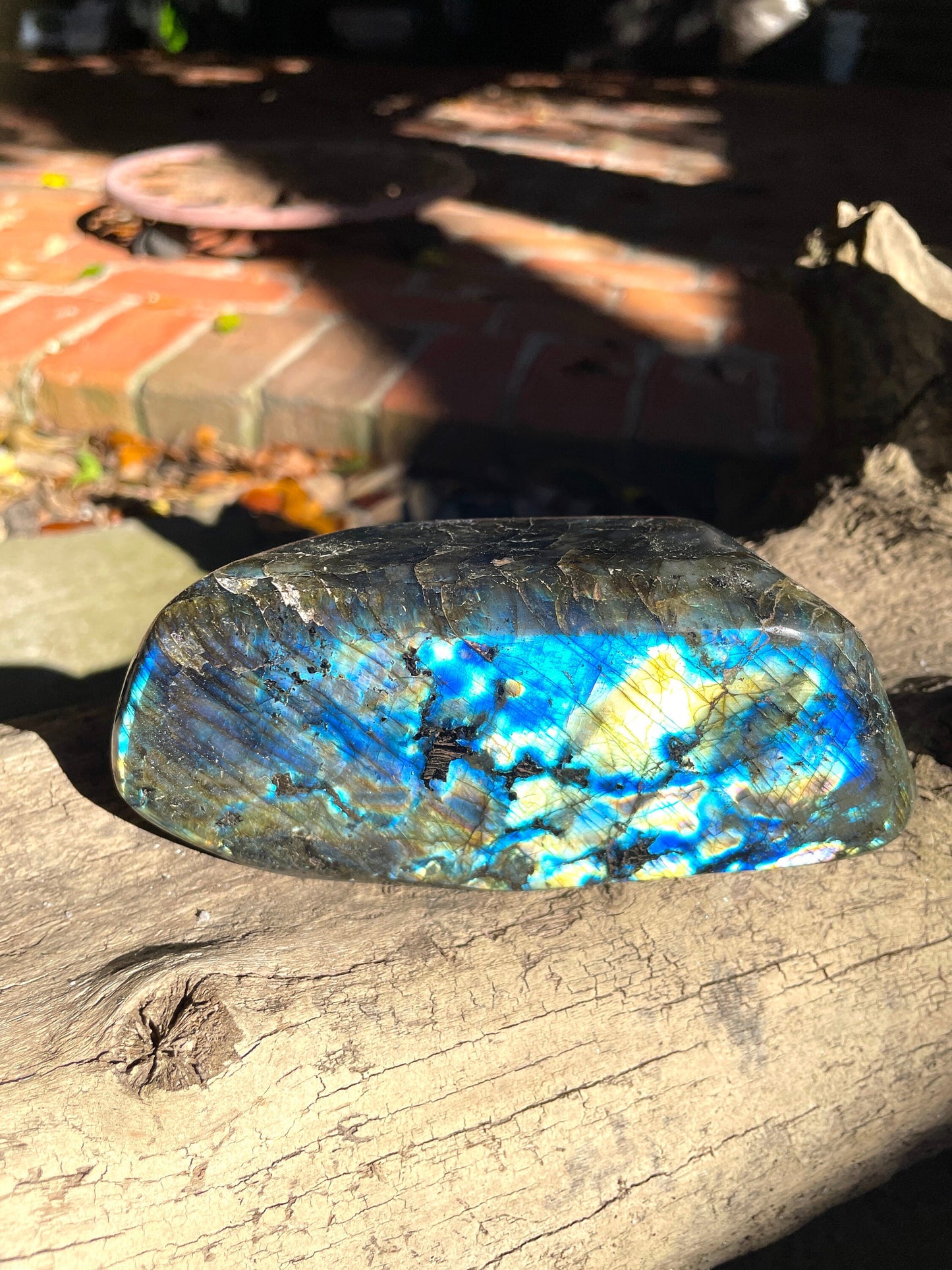Polished Rainbow Labradorite Free Form 780g From Madagascar