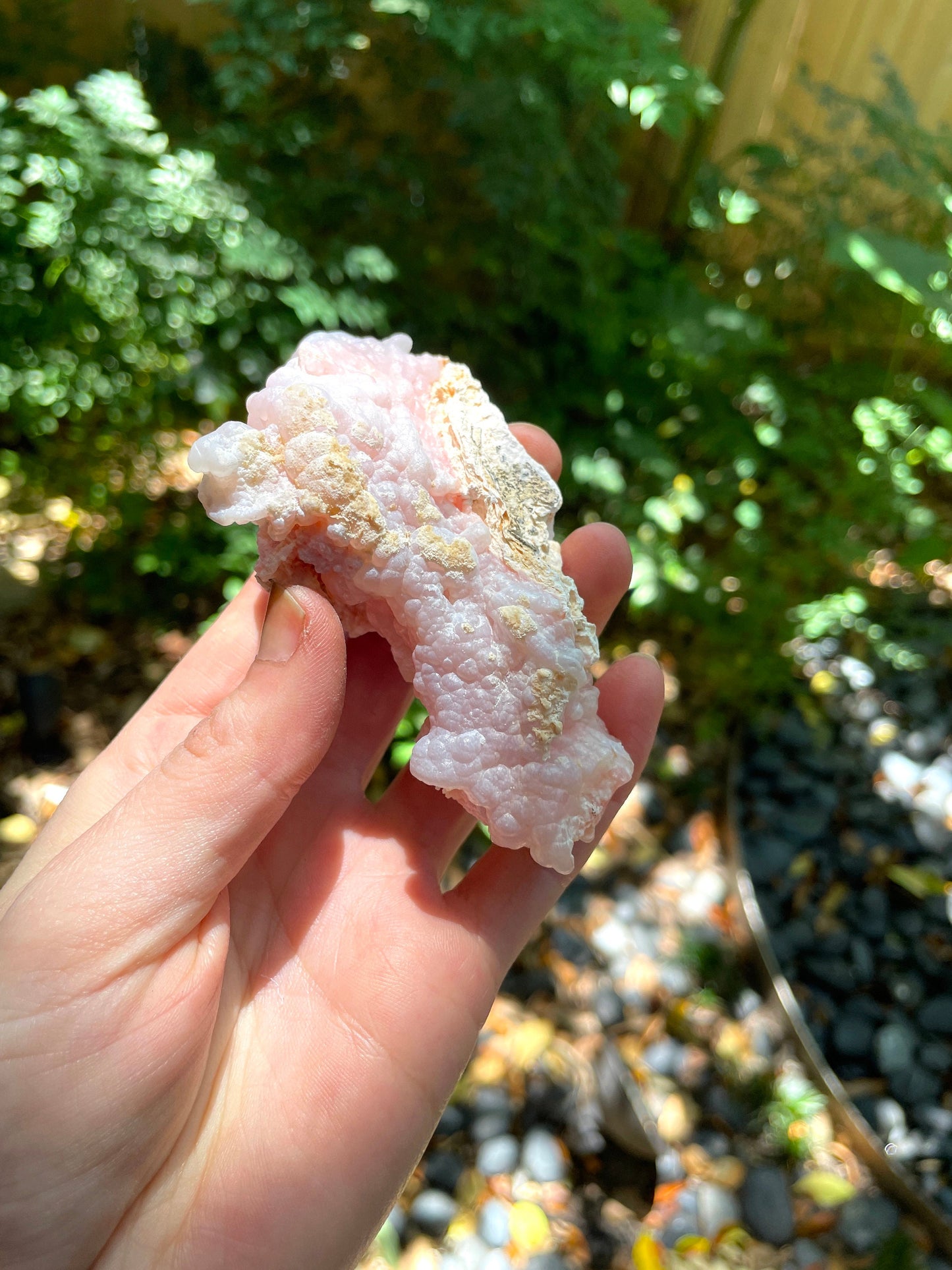 Beautiful Natural Pink Opal from Ica, Peru Specimen 104.7g Mineral Crystal