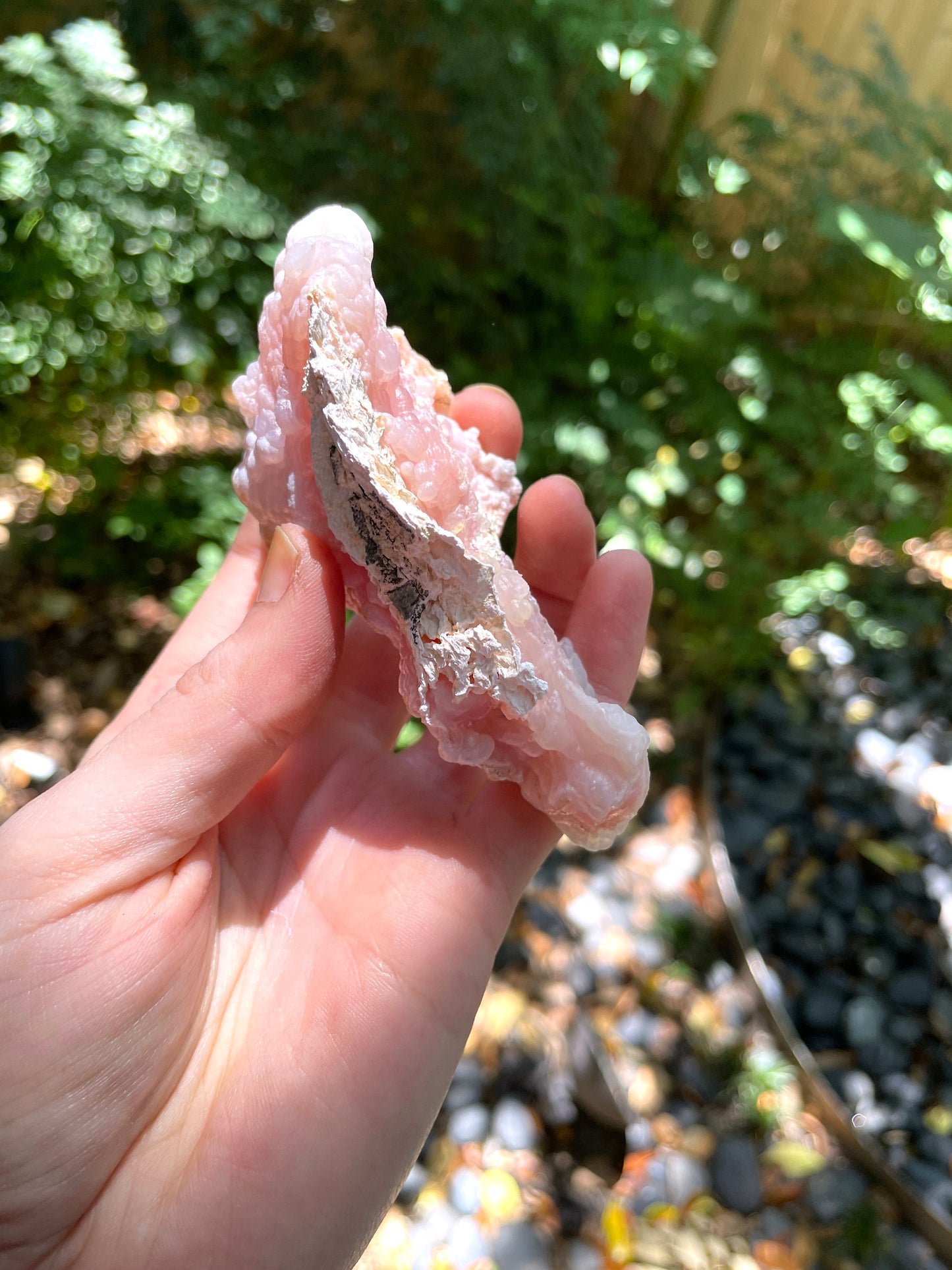 Beautiful Natural Pink Opal from Ica, Peru Specimen 104.7g Mineral Crystal