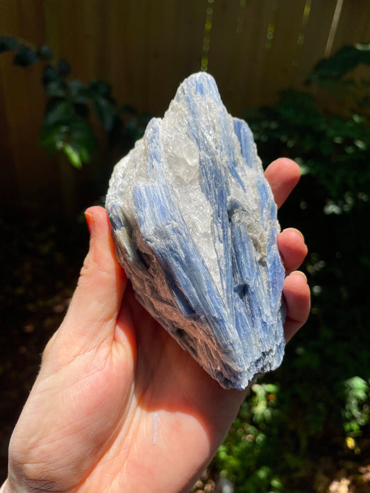 Blue Kyanite With Quartz 452g Specimen From Minas Gerais Brazil Specimen