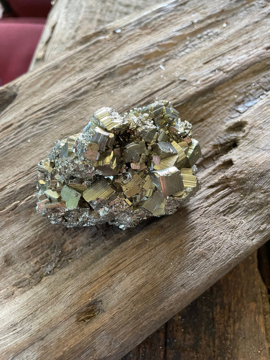 Beautiful Natural Raw Pyrite Crystal Specimen 194g, from Peru Mineral Crystal