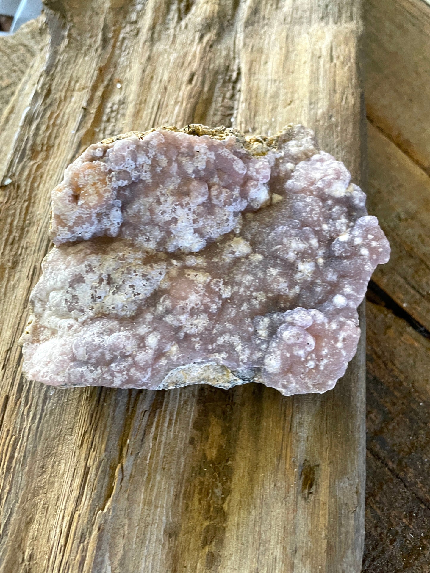 Light Pink, Purple and Orange Botryoidal Smithsonite 422g Specimen from Choix Sinaloa Mexico