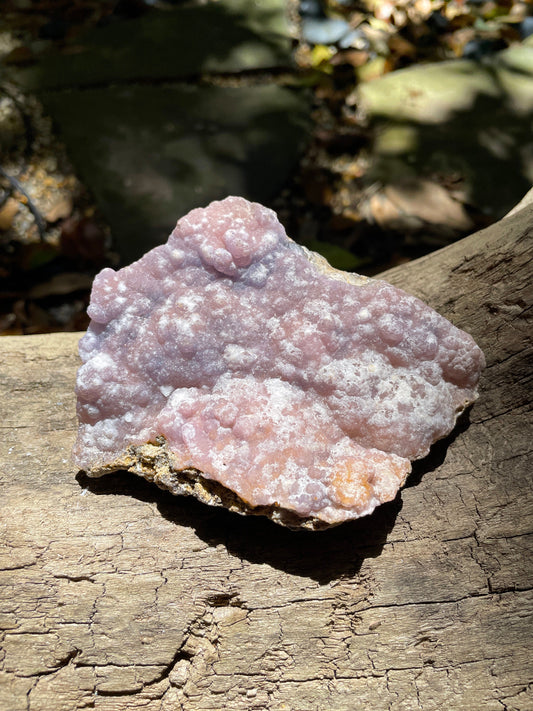 Light Pink, Purple and Orange Botryoidal Smithsonite 422g Specimen from Choix Sinaloa Mexico