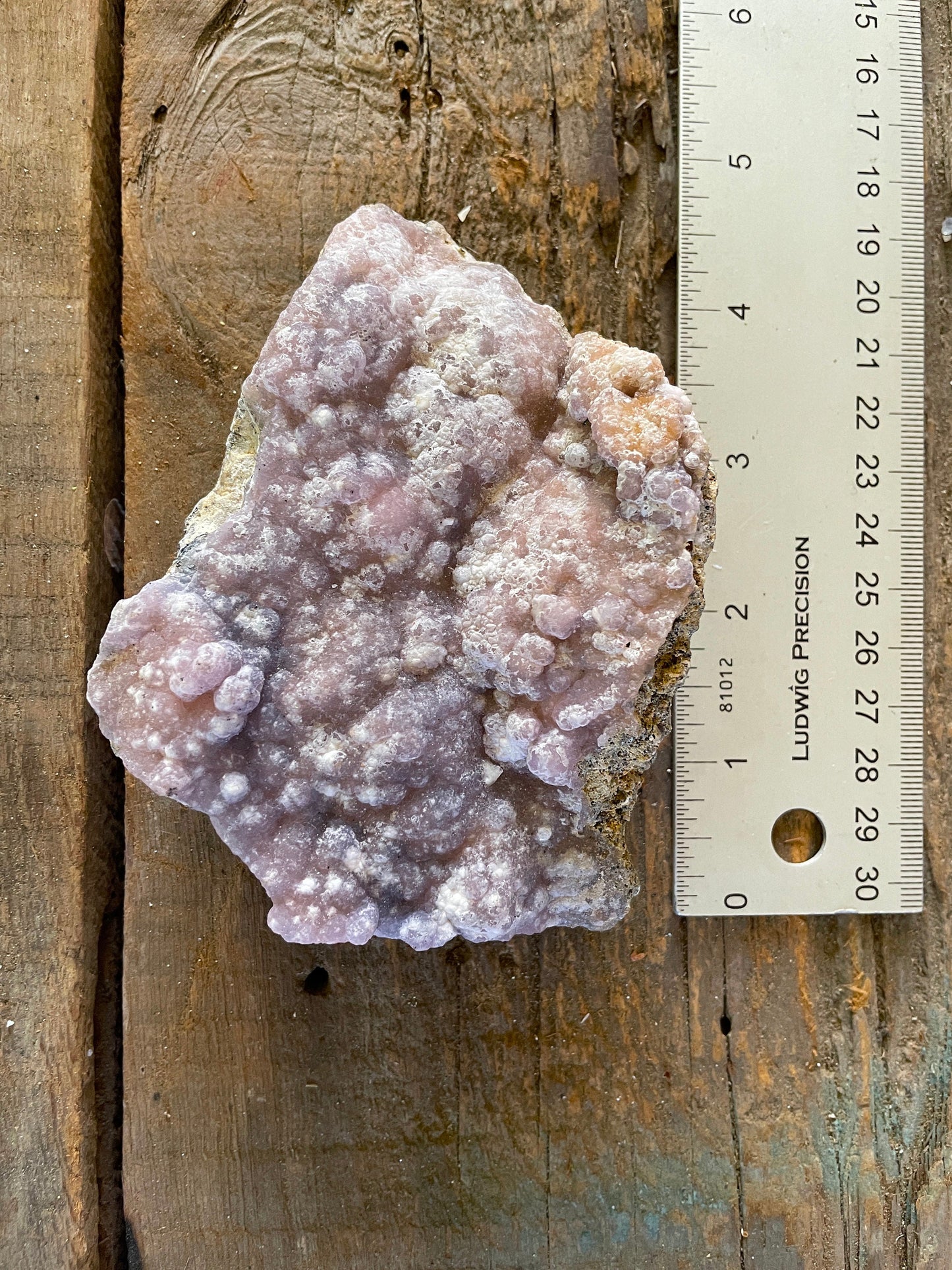 Light Pink, Purple and Orange Botryoidal Smithsonite 422g Specimen from Choix Sinaloa Mexico