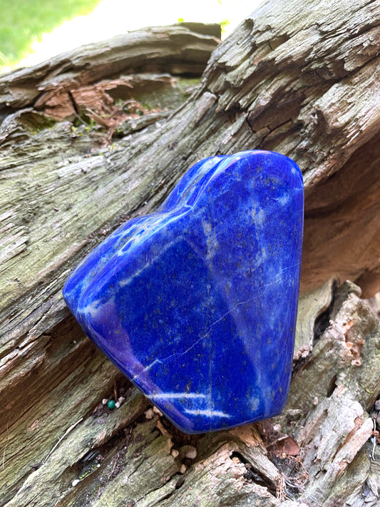 Polished Lapis Lazuli Freestanding Specimen 492g From Afghanistan Display Mineral Crystal