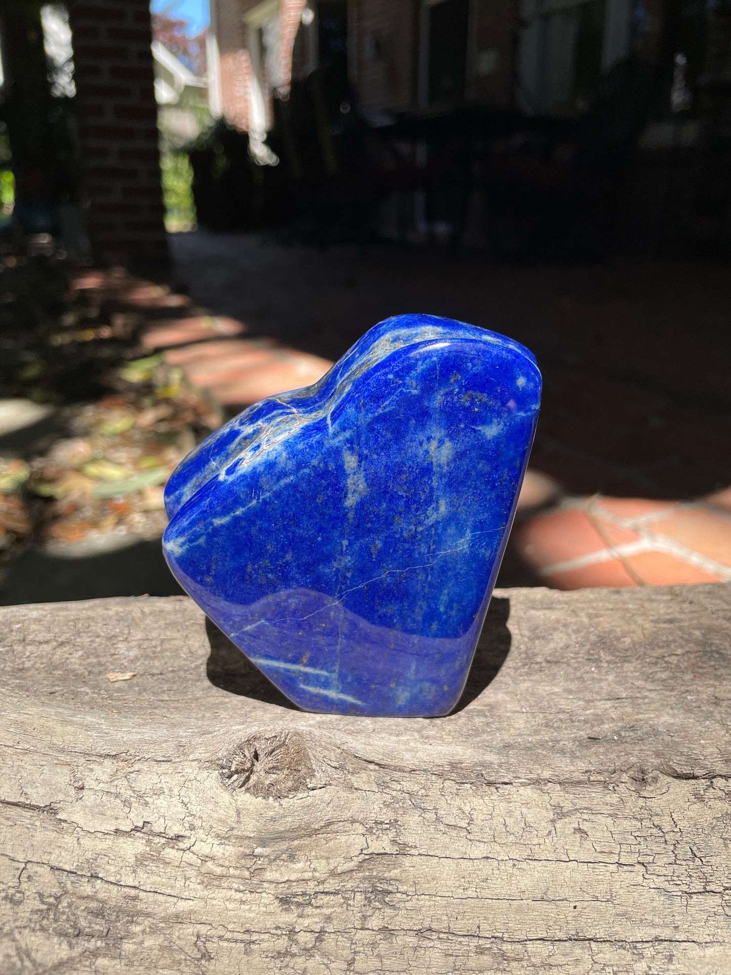 Polished Lapis Lazuli Freestanding Specimen 492g From Afghanistan Display Mineral Crystal
