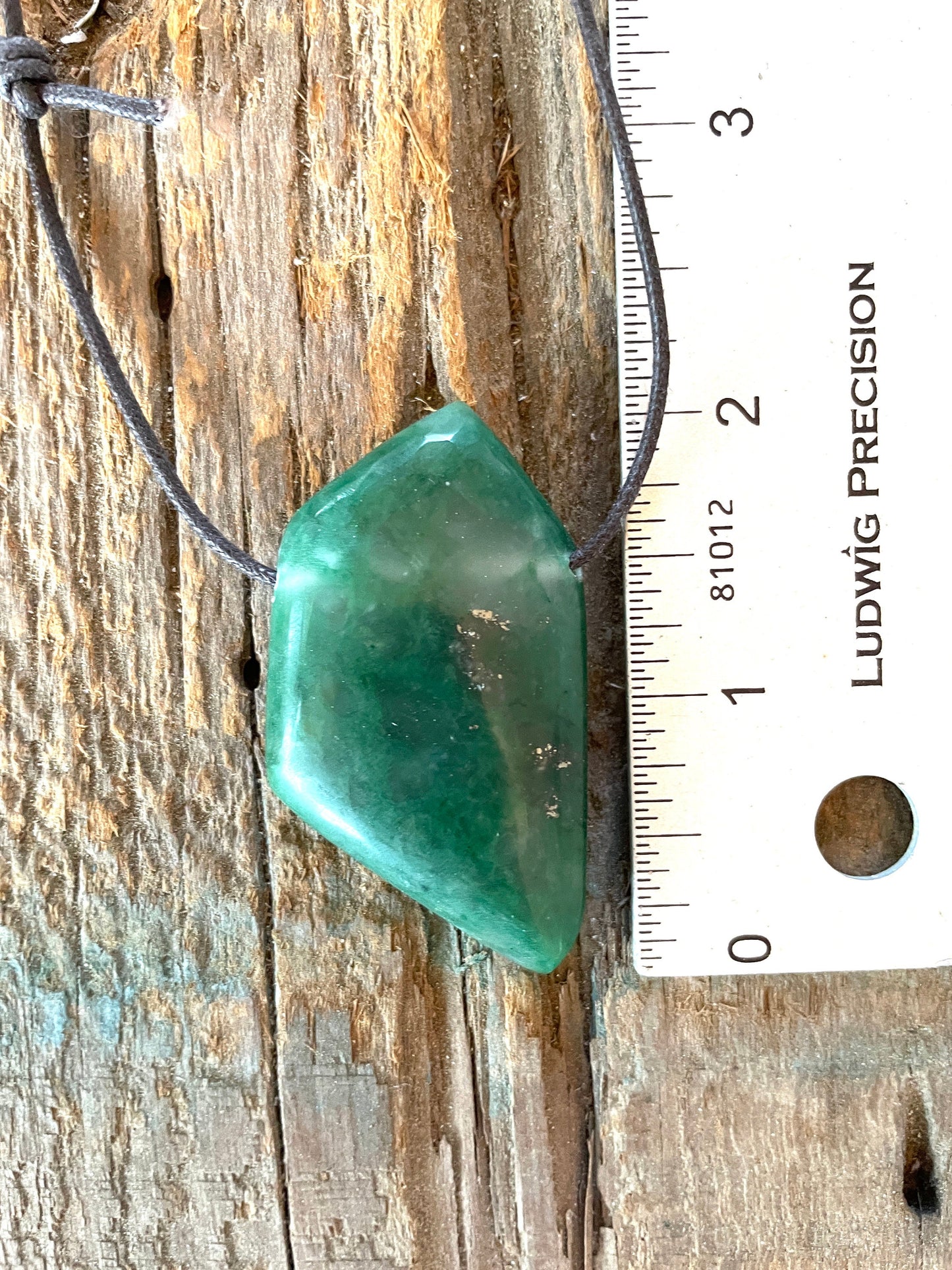 Polished and Drilled Jade Pendant, Necklace Specimen Mineral Crystal Jewelry