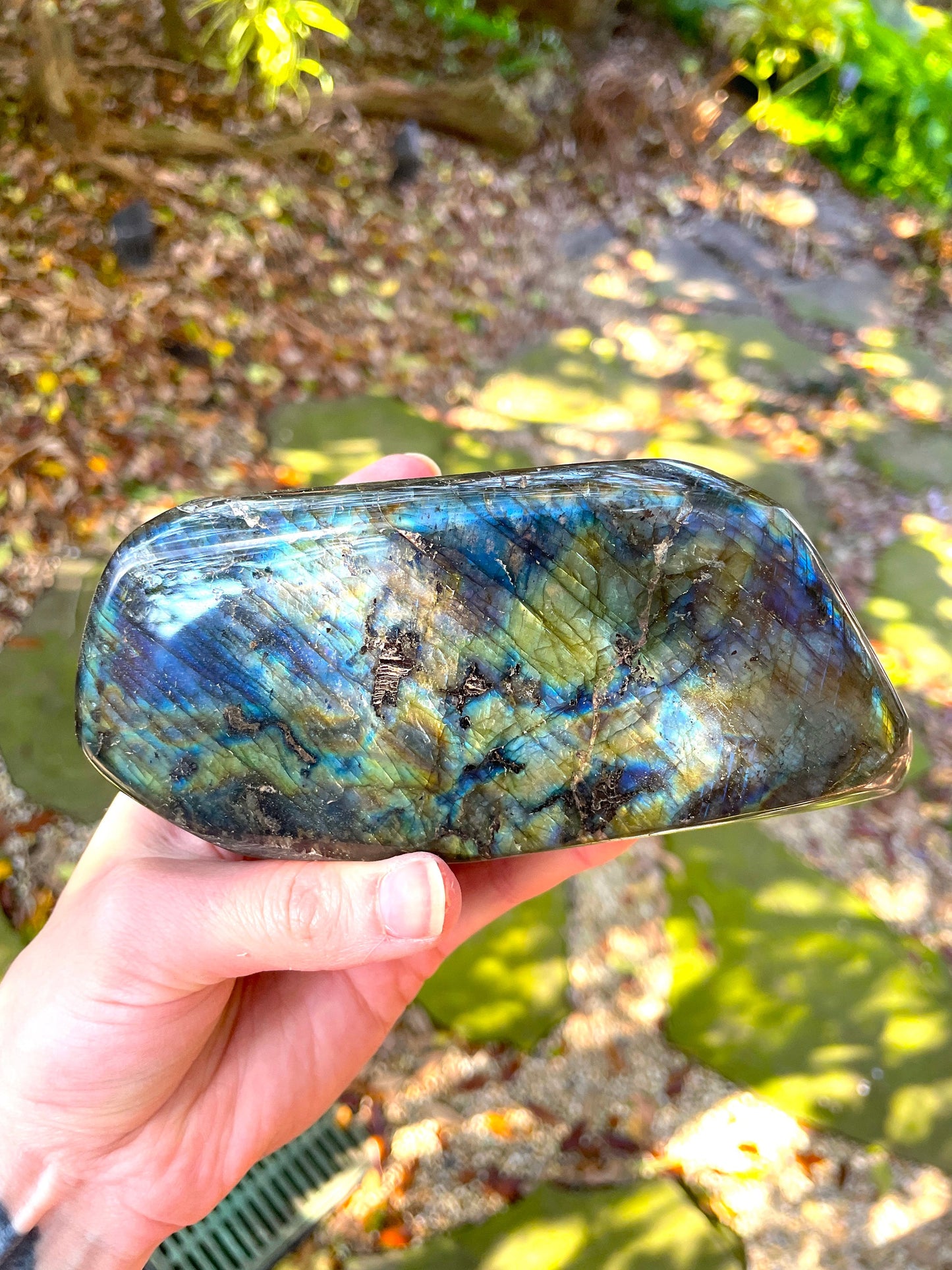 Polished Rainbow Labradorite Free Form 780g From Madagascar