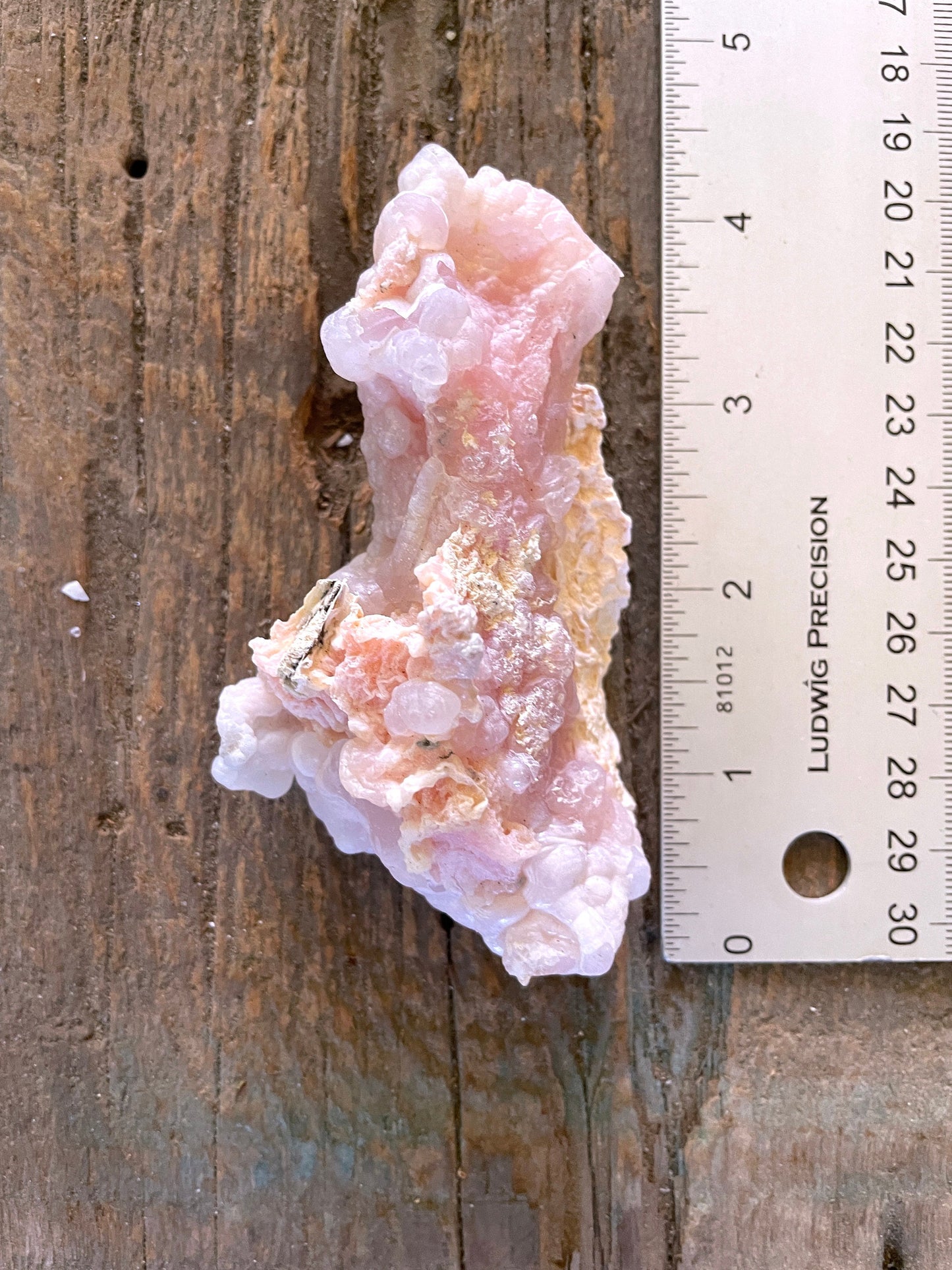 Beautiful Natural Pink Opal from Ica, Peru Specimen 104.7g Mineral Crystal