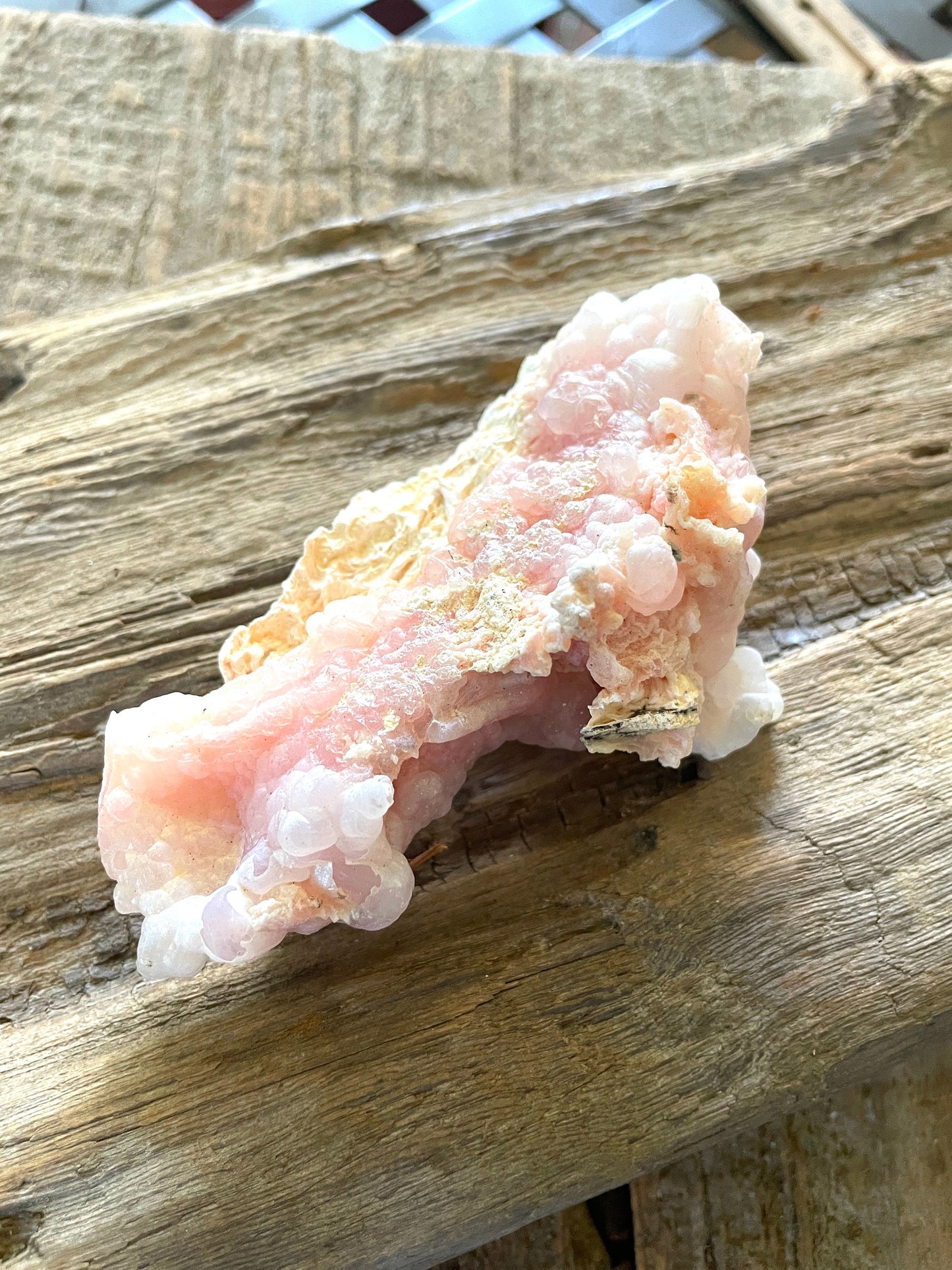 Beautiful Natural Pink Opal from Ica, Peru Specimen 104.7g Mineral Crystal