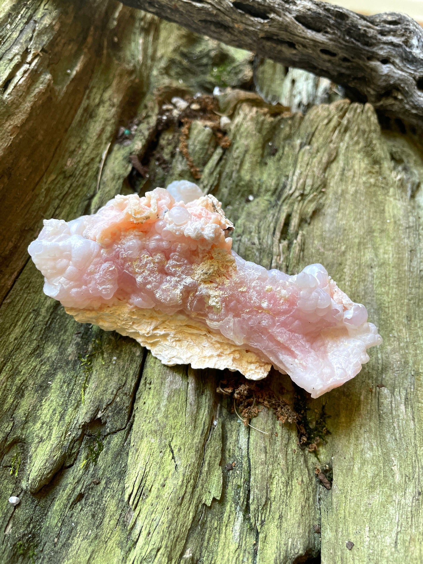 Beautiful Natural Pink Opal from Ica, Peru Specimen 104.7g Mineral Crystal