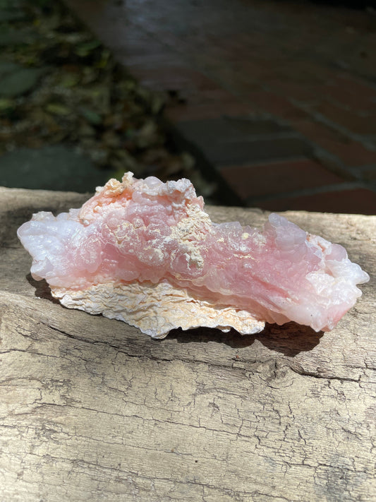 Beautiful Natural Pink Opal from Ica, Peru Specimen 104.7g Mineral Crystal