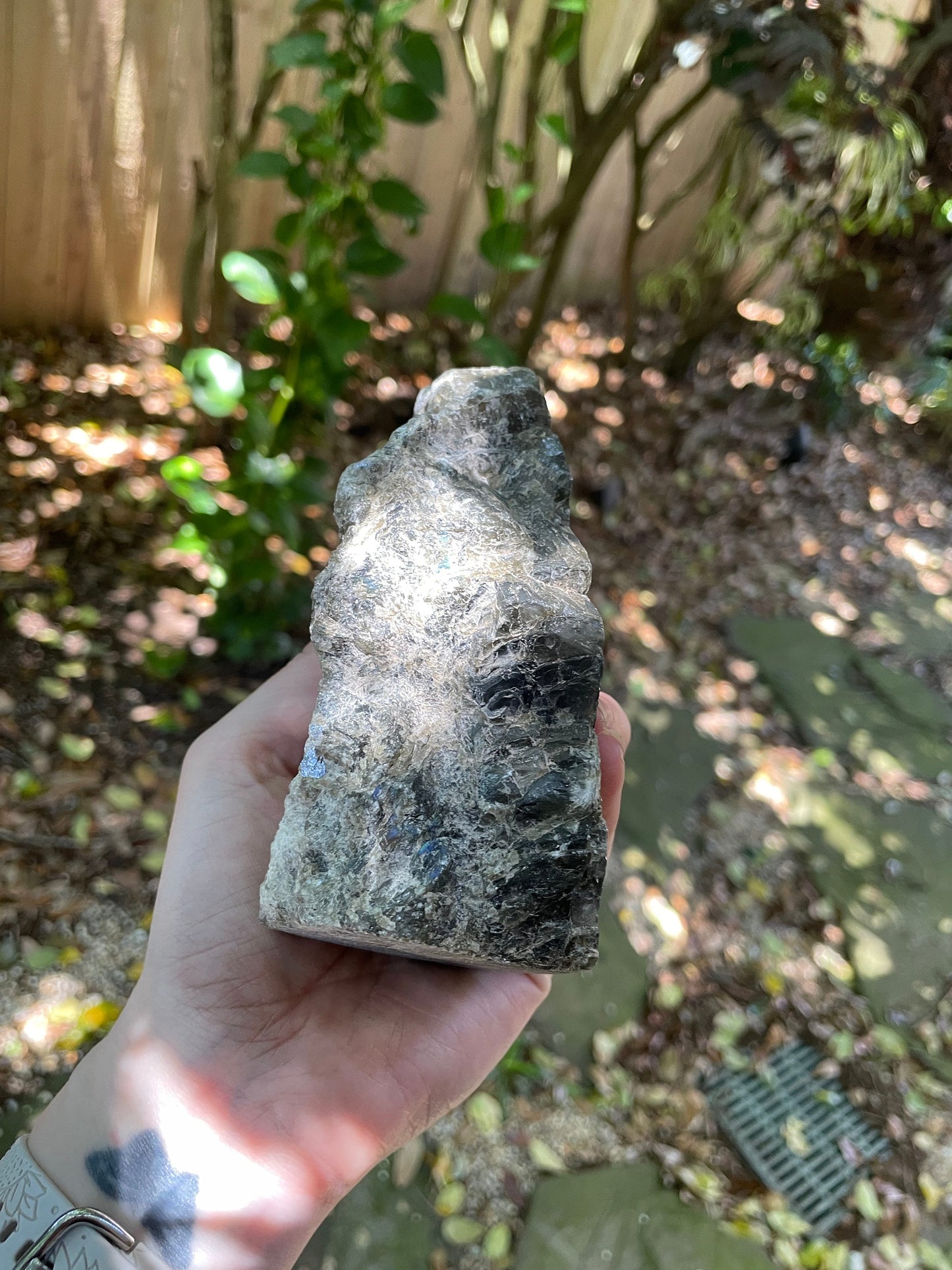 Half Polished Polished Rainbow Labradorite Free Form 594g From Madagascar